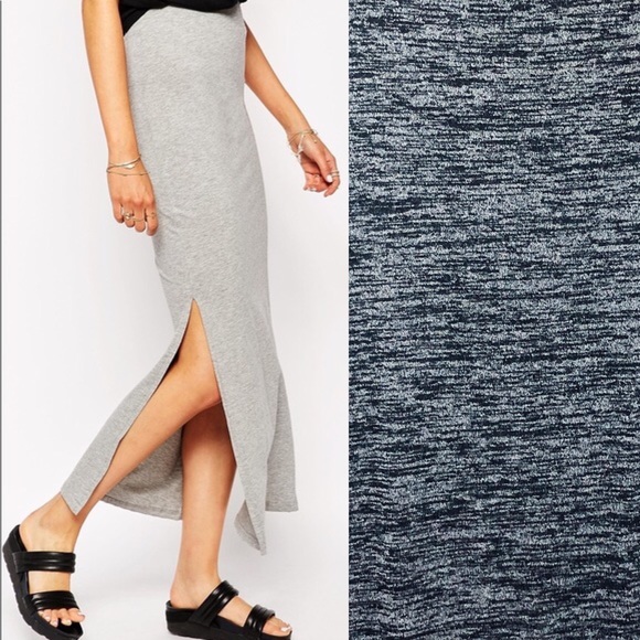 Wilfred Dresses & Skirts - Wilfred Free Black Thigh Slit Shields Midi Skirt